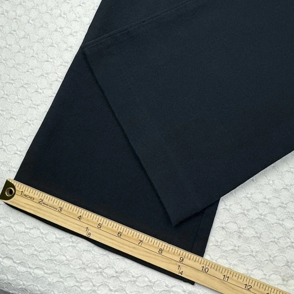 Lilly‎ Pulitzer Kidman Bi-Stretch Pants Women Size 10 Black Bootcut Quiet Luxury - Picture 10 of 13